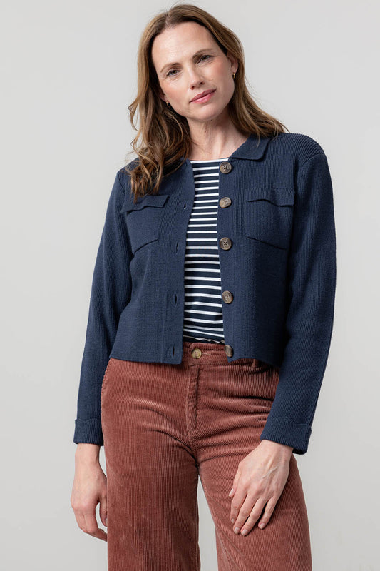 Plain Chestnut Knit Jacket