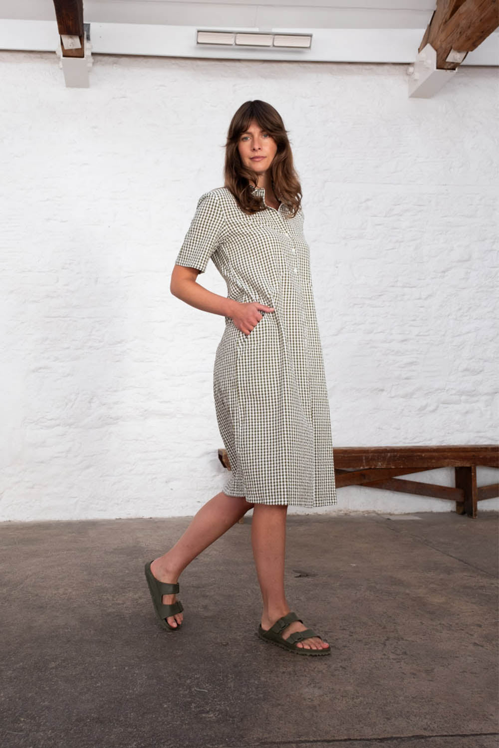 Gingham Alexa Shirt Dress