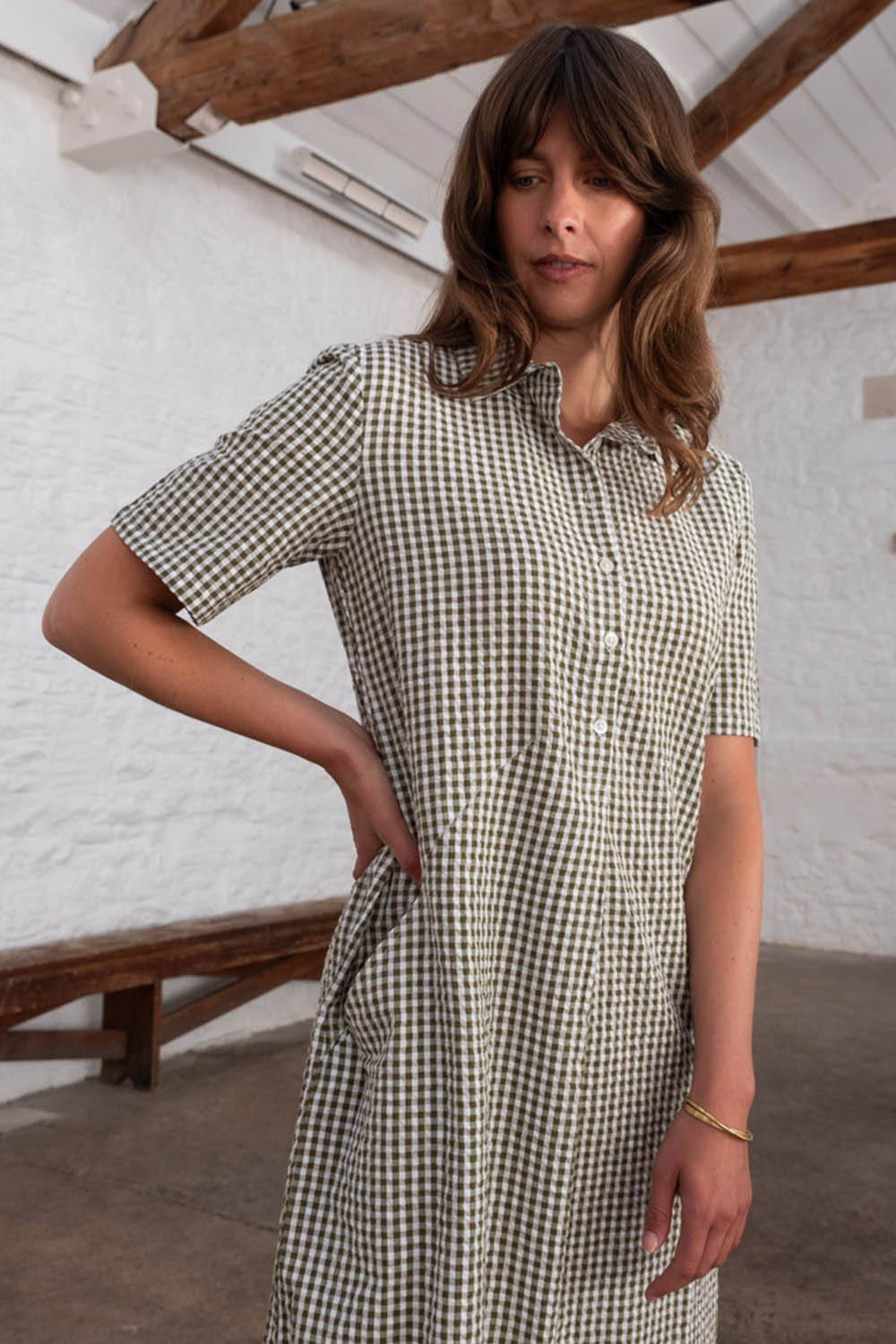 Gingham Alexa Shirt Dress