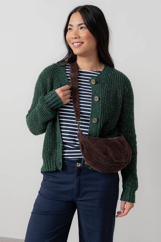 June Rib Fleck Knit Cardigan