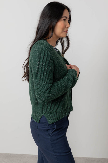 June Rib Fleck Knit Cardigan
