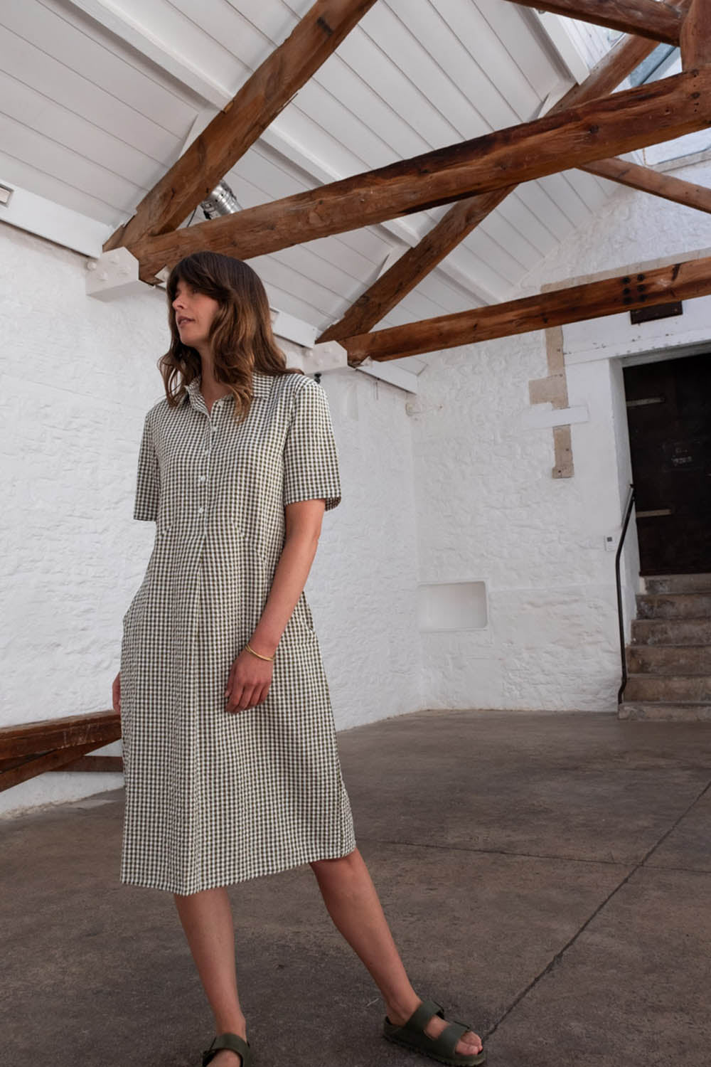 Gingham Alexa Shirt Dress
