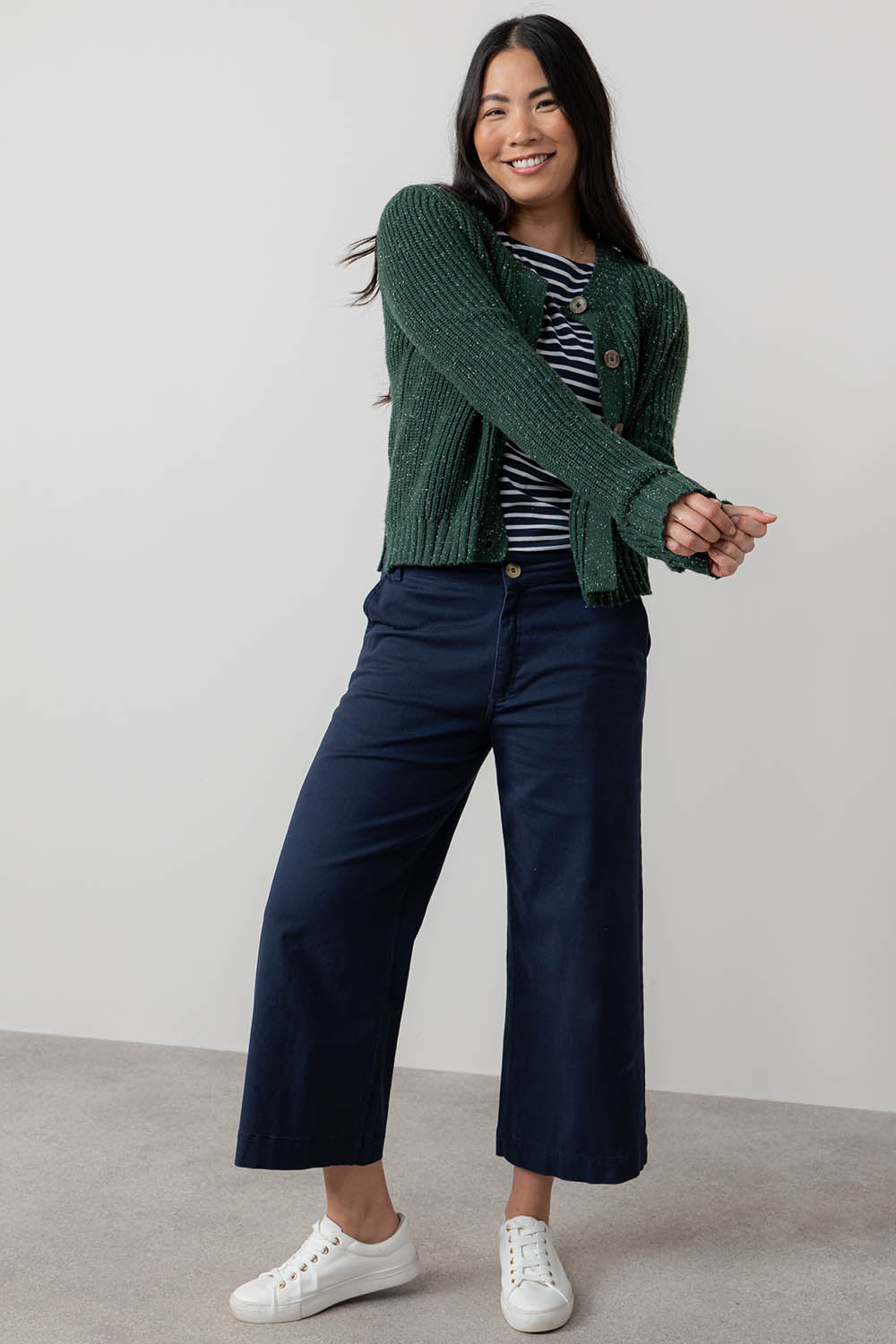 June Rib Fleck Knit Cardigan