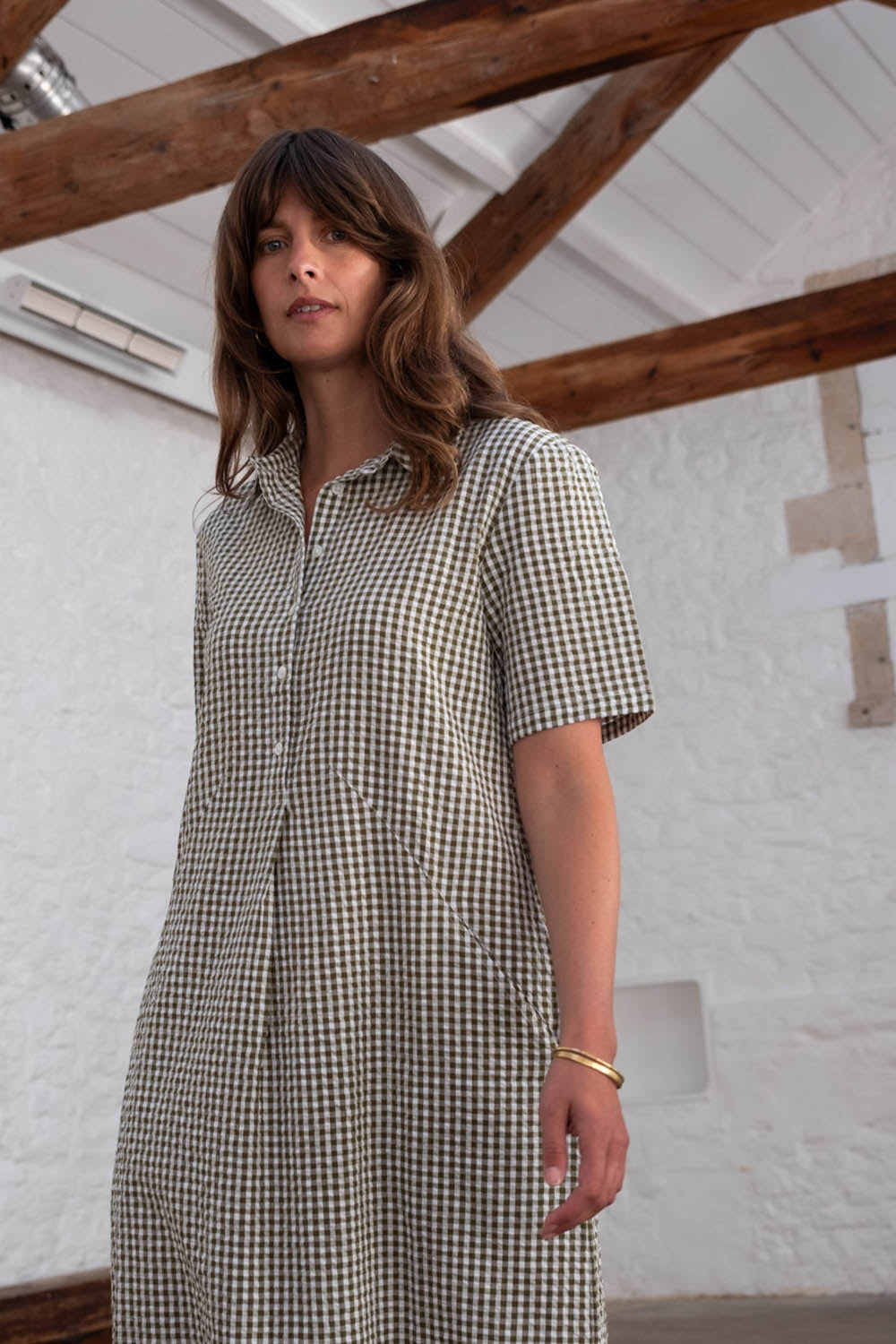 Gingham Alexa Shirt Dress