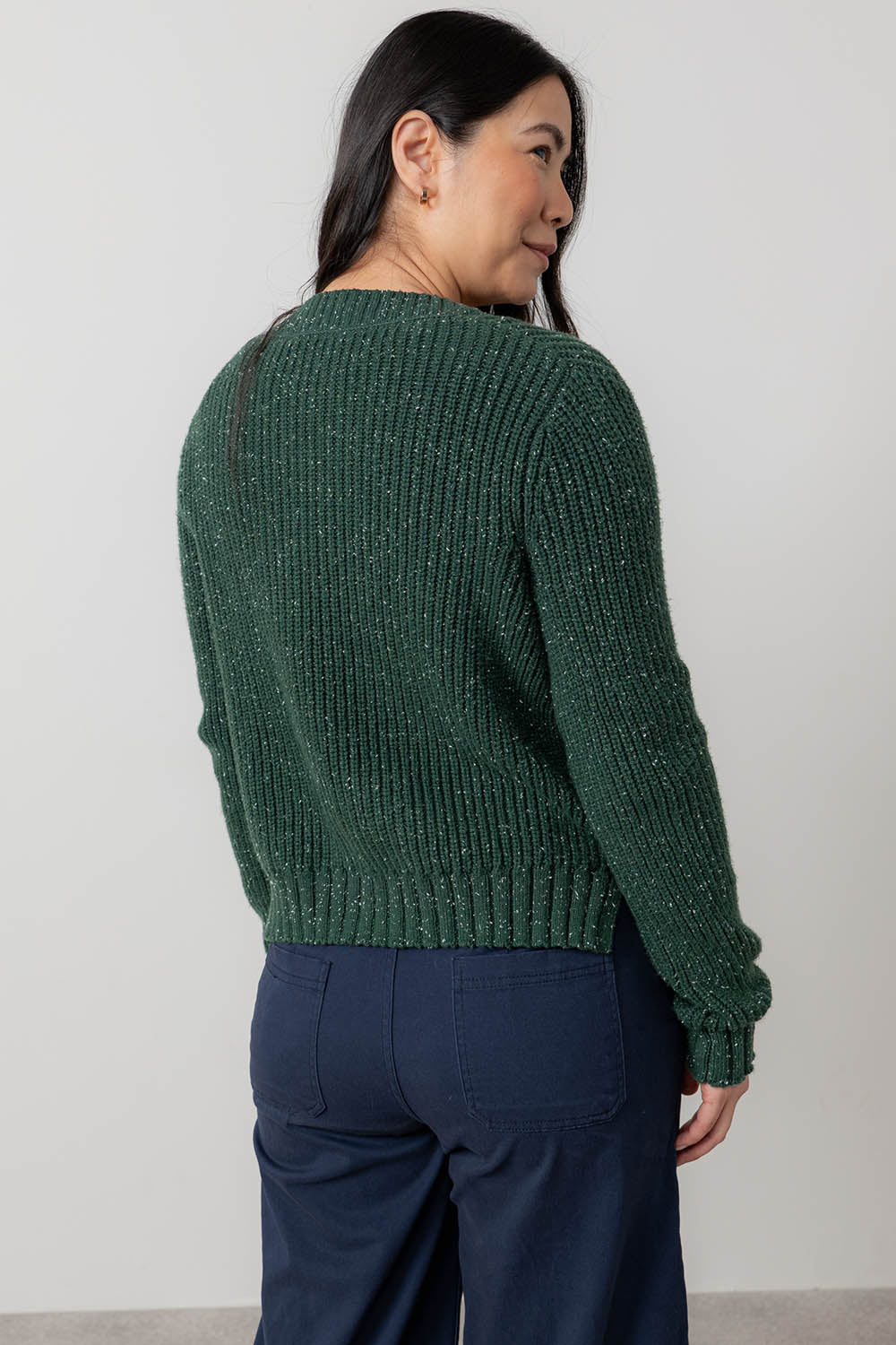June Rib Fleck Knit Cardigan