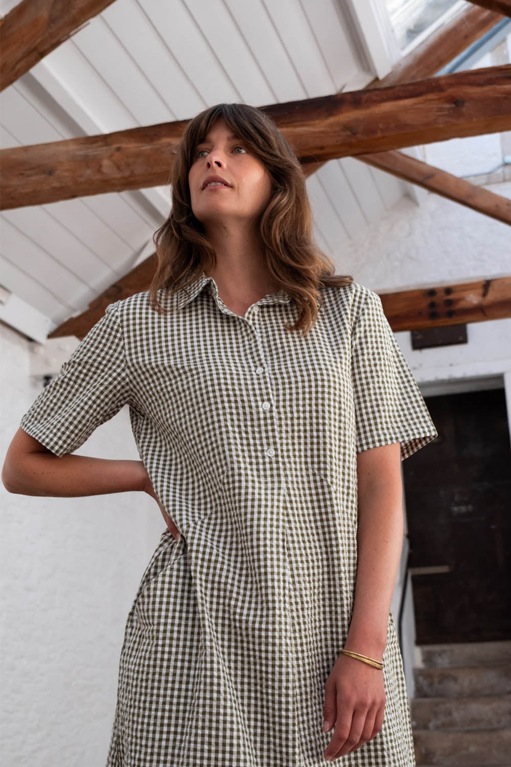 Gingham Alexa Shirt Dress