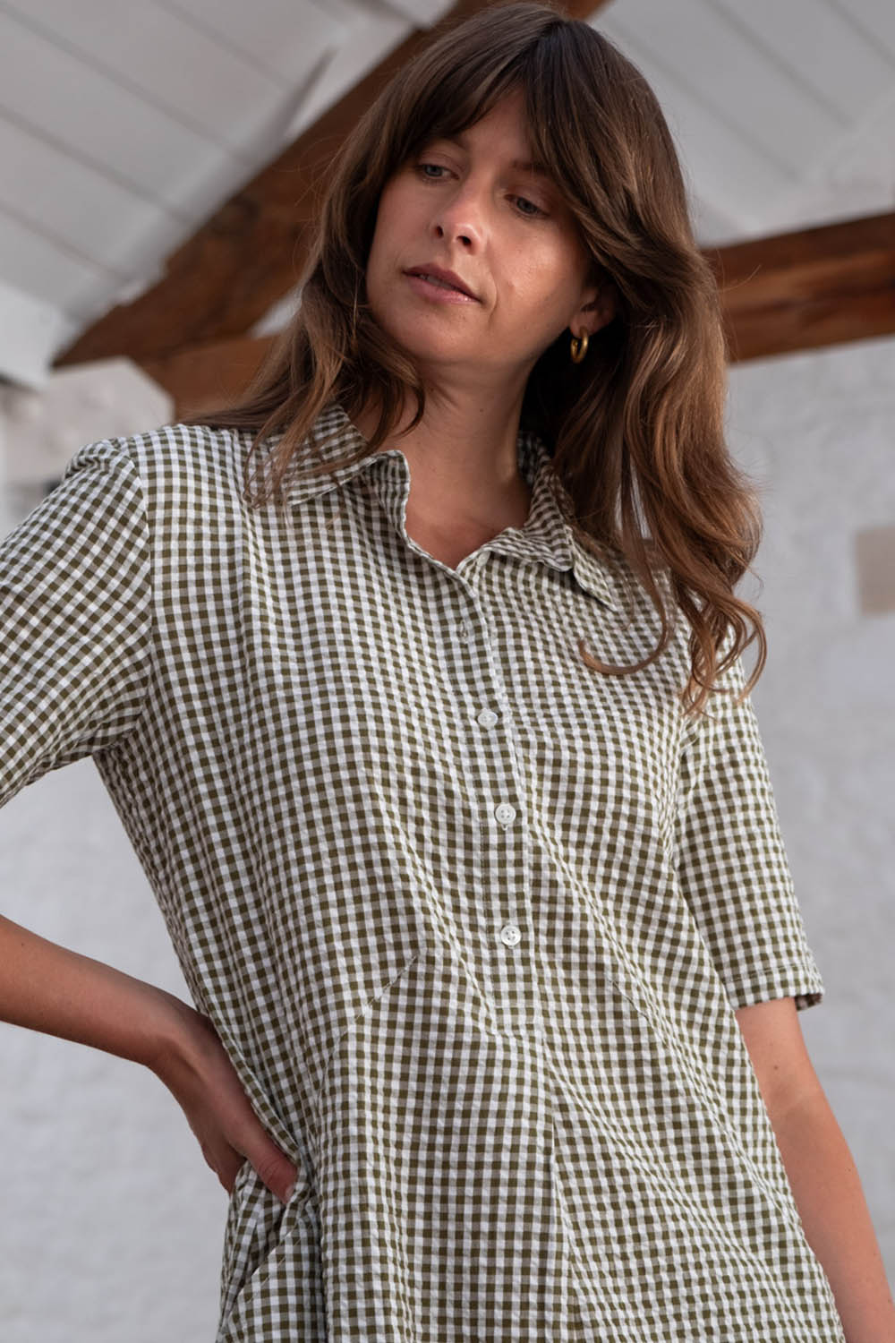 Gingham Alexa Shirt Dress
