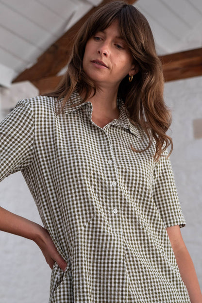 Gingham Alexa Shirt Dress