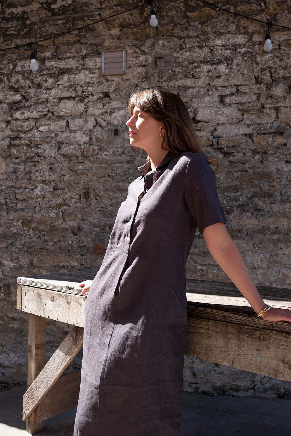 Linen Alexa Shirt Dress