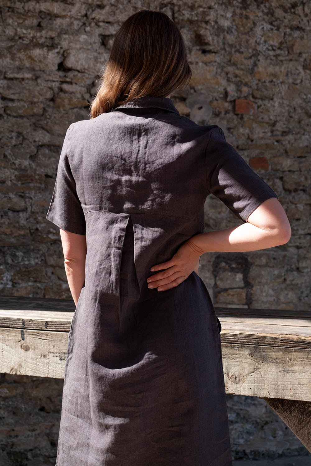 Linen Alexa Shirt Dress