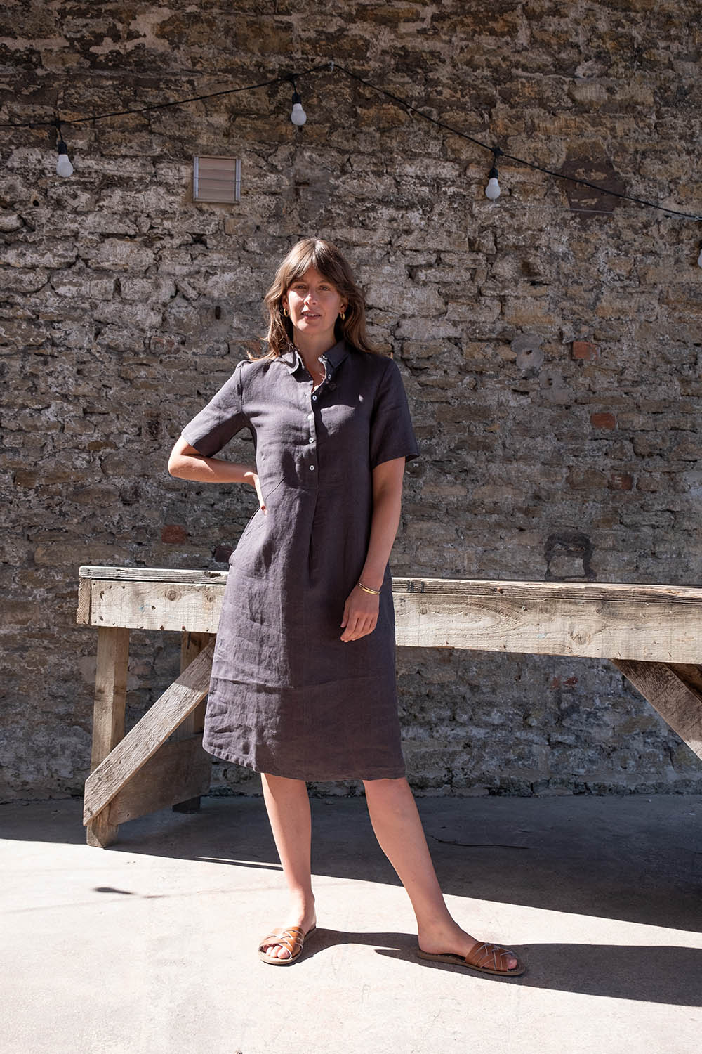 Linen Alexa Shirt Dress