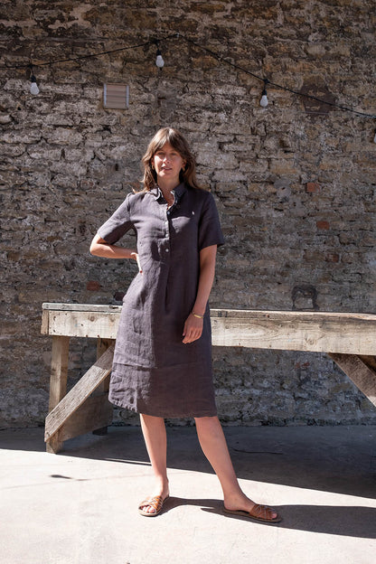 Linen Alexa Shirt Dress