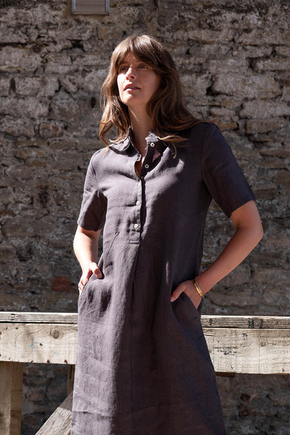 Linen Alexa Shirt Dress