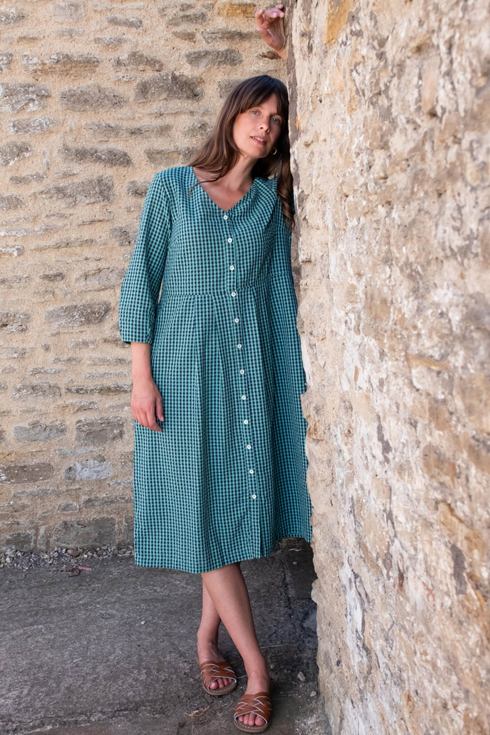 Gingham Jane Midi Dress