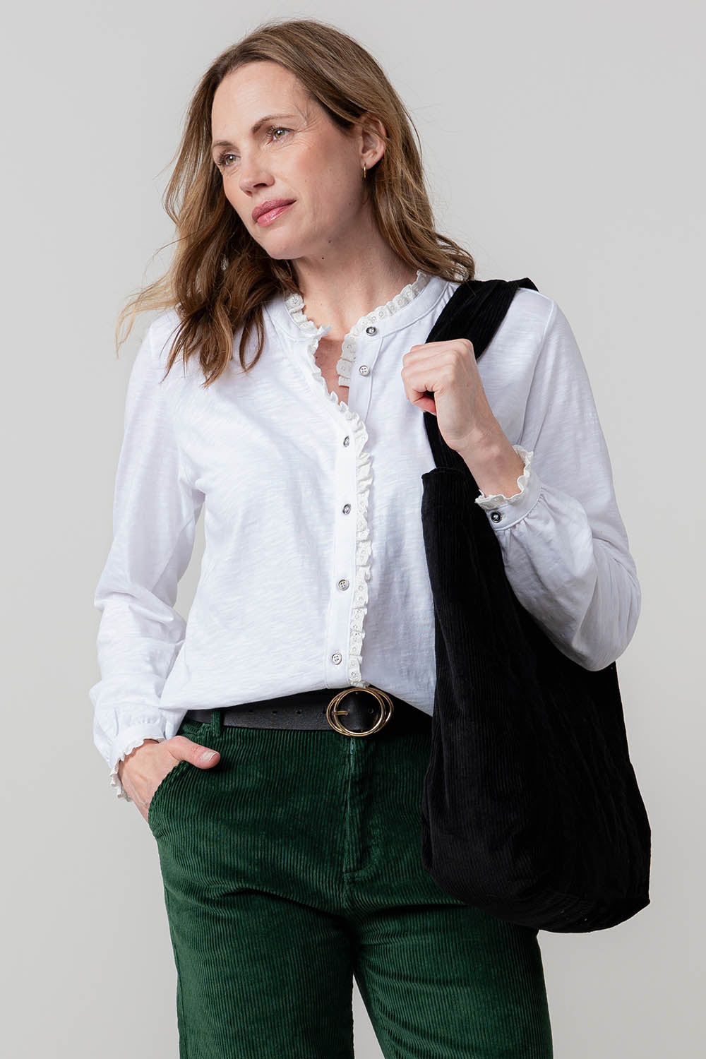 Plain Sage Frill Blouse