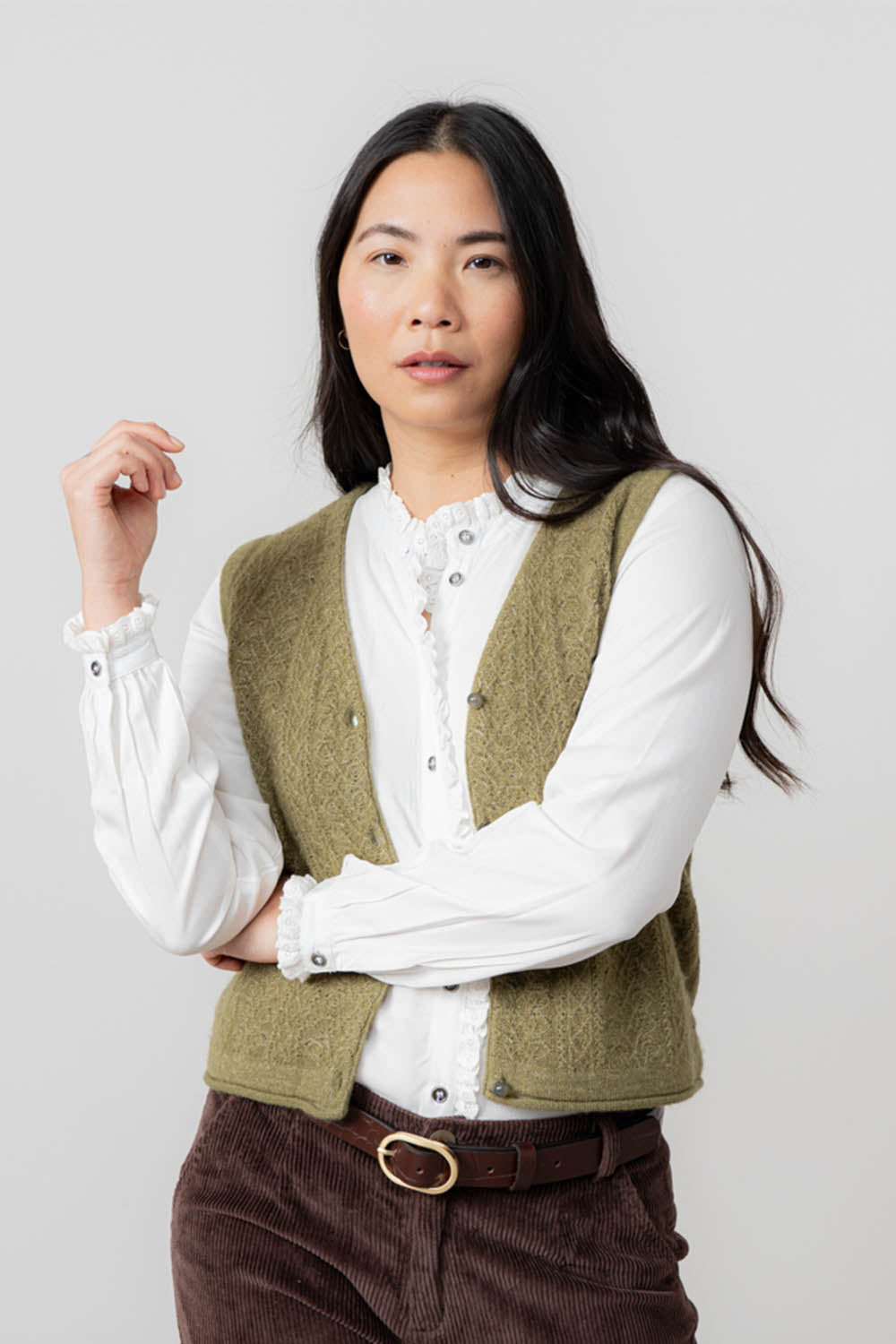 Plain Sage Frill Blouse