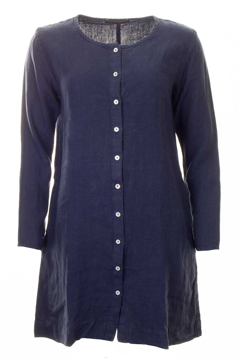 Cut Loose Coat Dress Linen Night