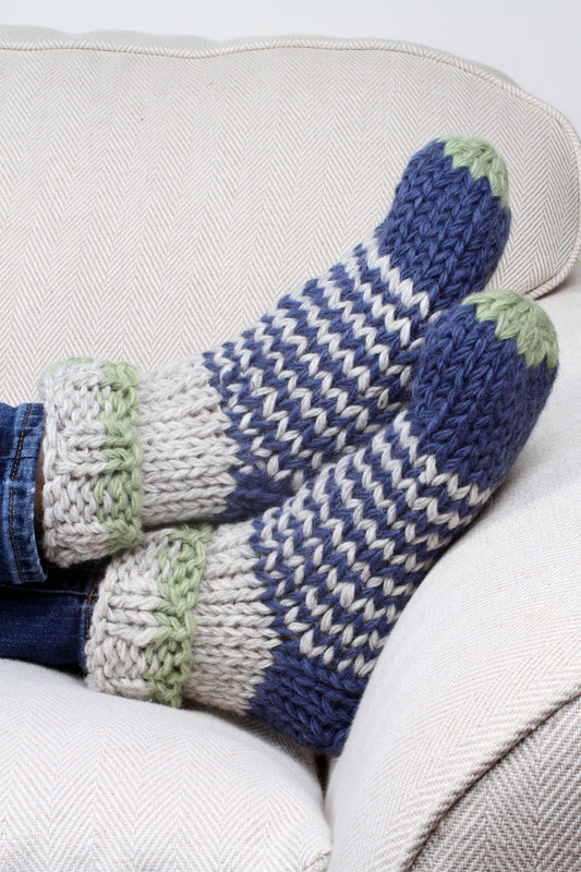 Pachamama Vienna Sofa Socks Denim