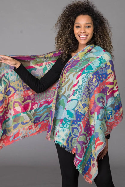 Nila Rubia Jungle Flower Shawl 
