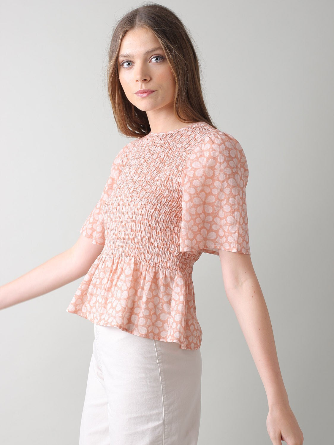 Indi & Cold Floral Print Camisole terracotta
