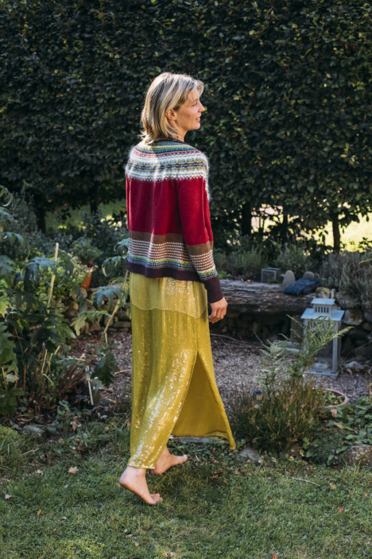 Eribe Alpine Cardigan Hemlock Red