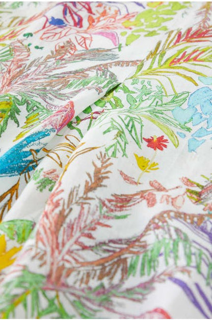 Sahara Chalk Jungle Linen Dress
