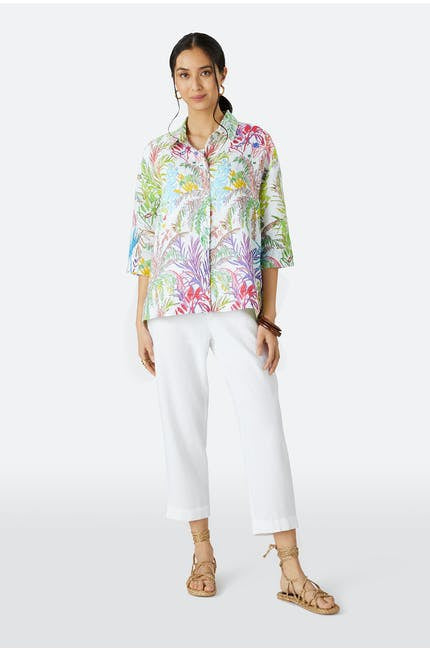 Sahara Chalk Jungle Linen Shirt