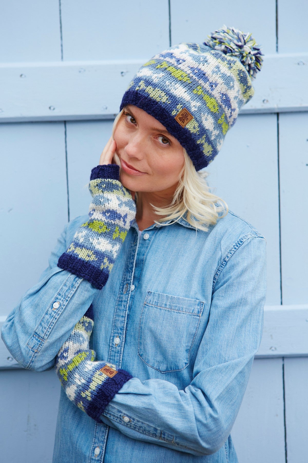 Pachamama Lombok Handwarmer Blue