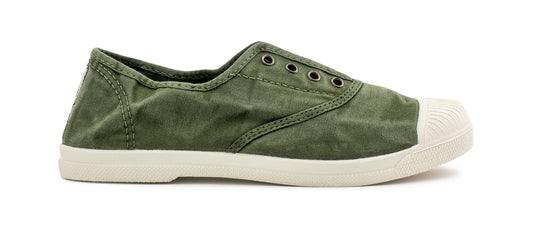 Natural World Lola Cotton Trainers Khaki
