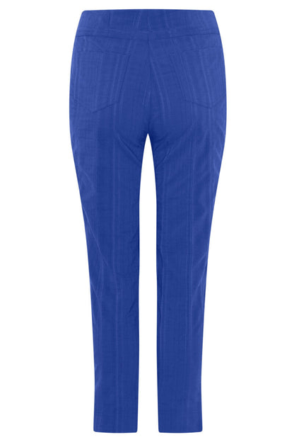 Robell Bella 09 68cm Seersucker Trousers Blue Blue