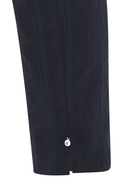 Robell Bella 09 Seersucker 68cm Trousers Navy