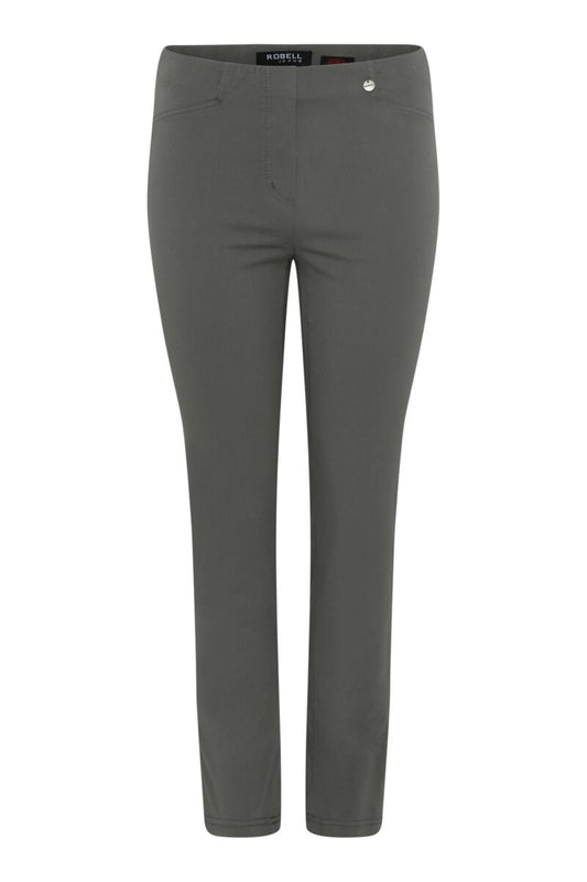 Robell Rose 09 68cm Cotton Twill Trousers Ivy