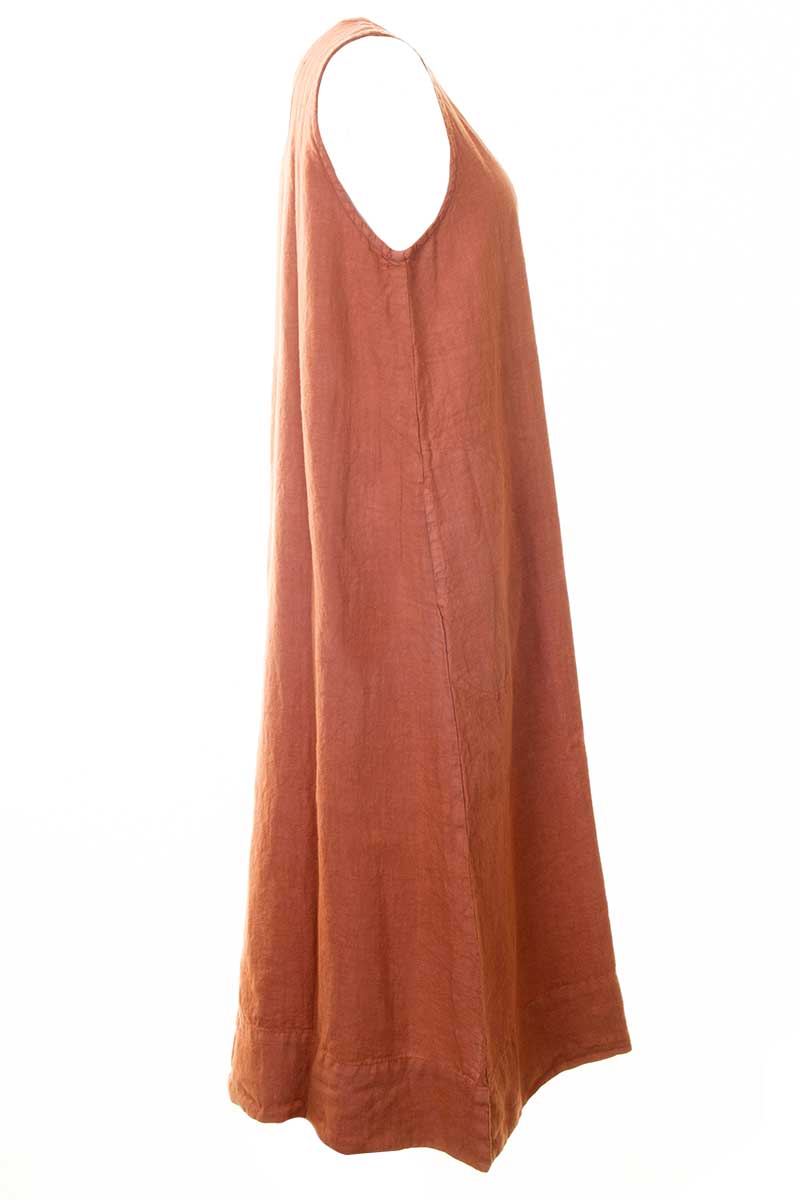Cut Loose Easy Tank Dress Tandoori