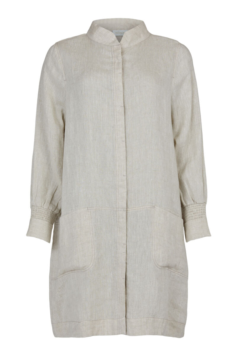 NOEN Linen Oversized Pocket Jacket Beige