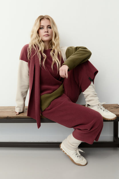Patch Jumper With Scarf