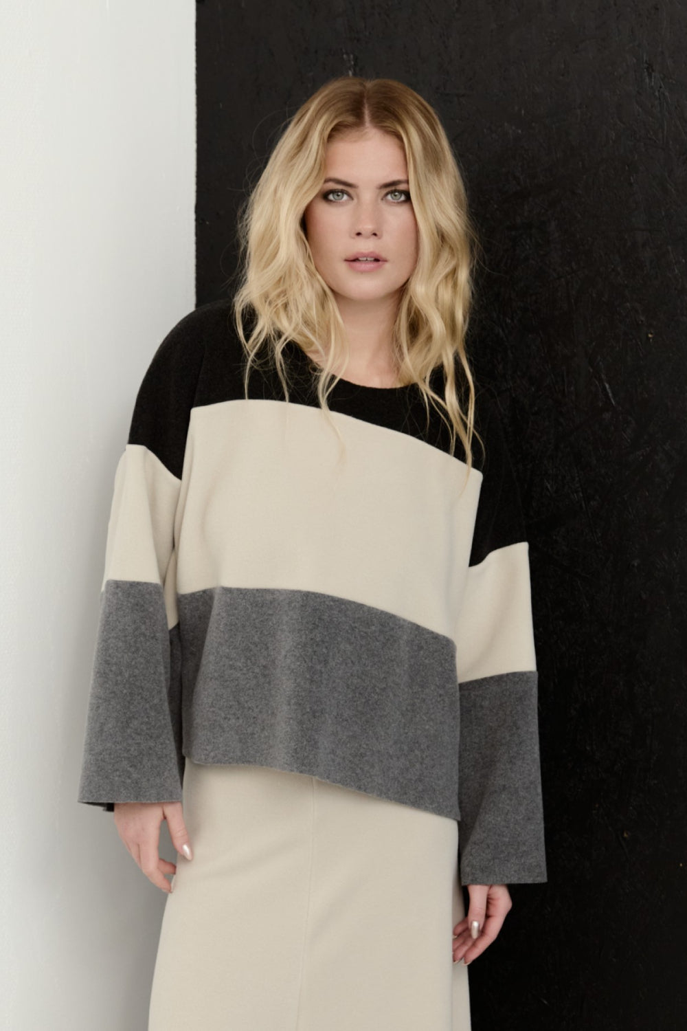 Mix Fleece Blouse