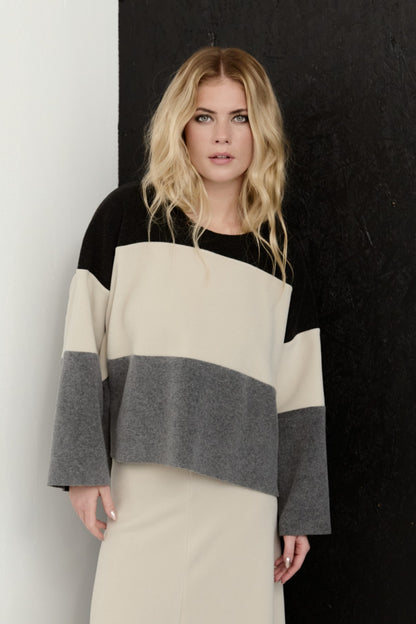 Mix Fleece Blouse