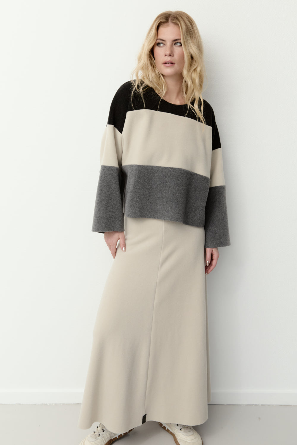 Mix Fleece Blouse