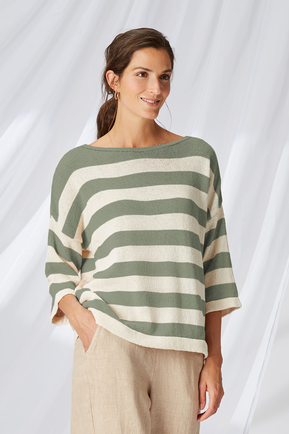 Lightweight Stripe Pullover
