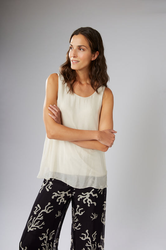 Fine Double Layer Vest Top