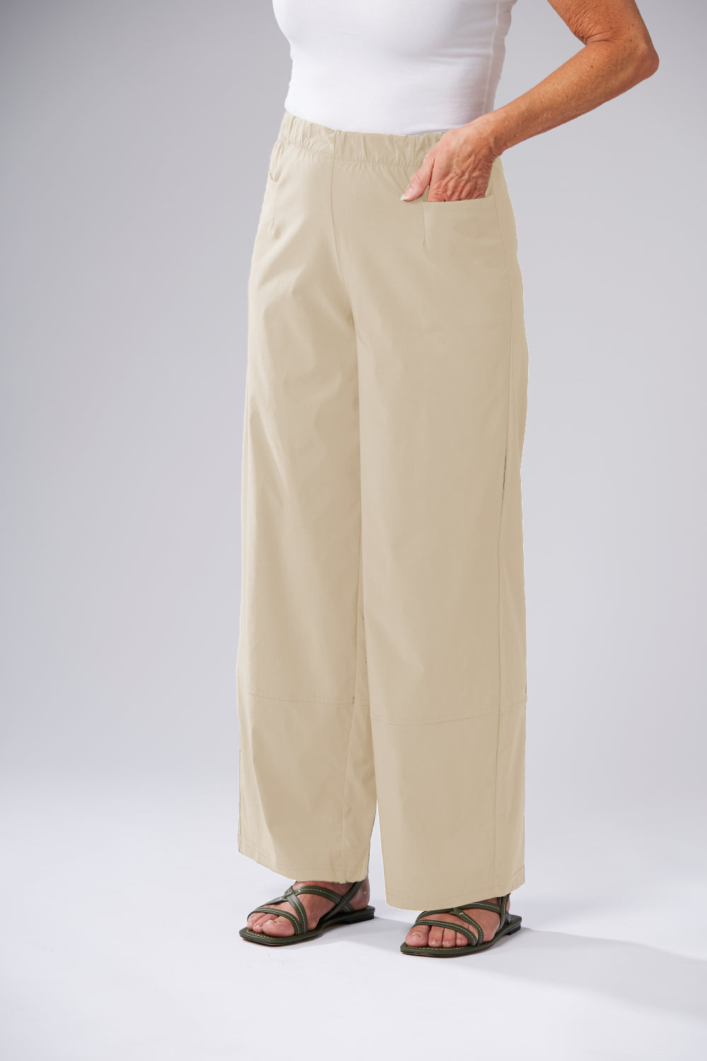 Elasticated Crisp Balloon Trousers