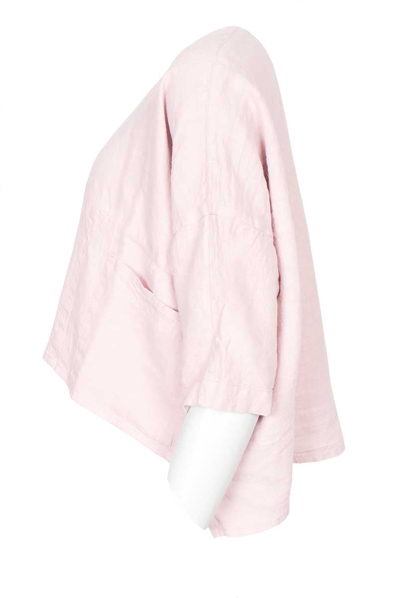 Grizas Pink Boxy Linen 71170 Jacket