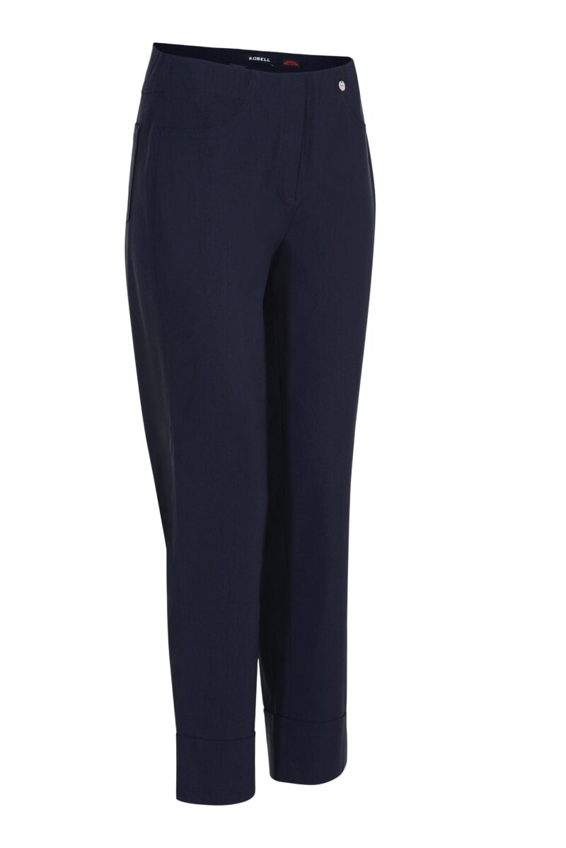 Robell Bella 09 Trousers Navy Blue