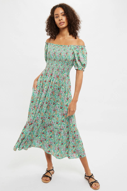 Louche Babette Flower Show Midi Dress