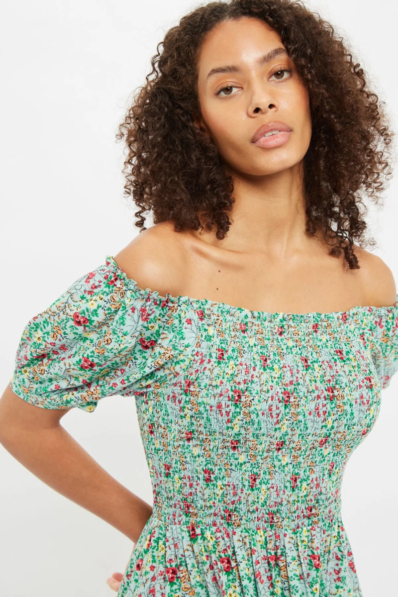 Louche Babette Flower Show Midi Dress