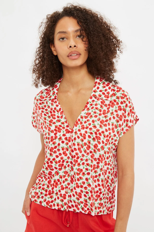 Louche Dido Roses Shirt White