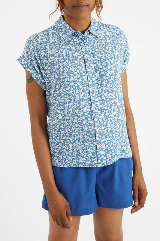 Louche Abinaya Blossom Shirt Blue