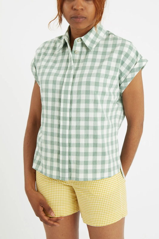 Louche Abinaya Picnic Check Shirt Green