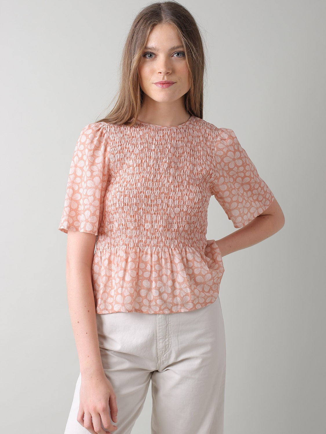 Indi & Cold Floral Print Camisole terracotta