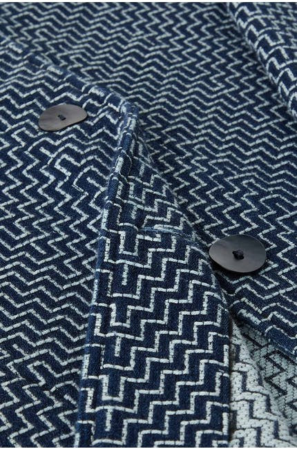 Sahara Aztec Jaquard Denim Jacket Midnight